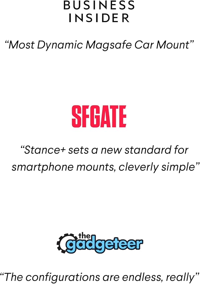 Kenu Stance+ 10-in-1 MagSafe Super Gadget, Magnetic Tripod Stand, Car Vent+Dash+CD Mount, Finger Holder, Airplane Mount, Selfie Stick, More