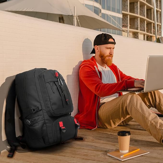 Travel Backpack for Men Women Airline Approved Anti Theft Carry on Backpack with Shoes Compartment USB Charging Port, Waterproof 60L Large Business Hiking Laptop Gym Bag for 17 Inch Laptop