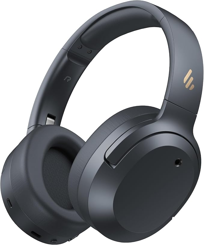 Edifier W820NB Plus Gen 2 Wireless Over-Ear Noise Cancelling Headphone, -49 dB ANC, LDAC Hi-Res Audio, 88H Playtime, Spatial Sound, AI Clear Calls, Bluetooth V6.1 & Multipoint - Dark Gray
