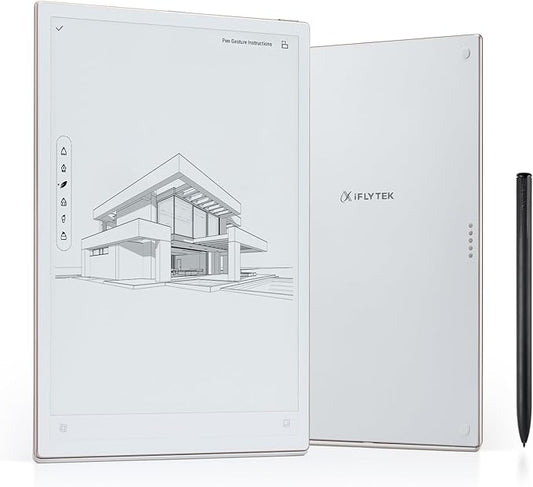 iFLYTEK AINOTE 2, 10.65-inch Large Screen AI Note-Taking Tablet E Ink Tablet,4.2mm Electronic Notebook with Pen Voice-to-Text Transcription, Multi-Languages ChatGPT Support, for Meetings,Study