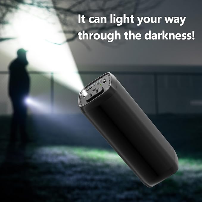 Portable Power Bank with AC Outlet,31200mAh with 4 Output Travel Laptop Power Station,External Battery Pack for Outdoors Travel Emergency,Power Bank for HP, Notebooks, MacBook,Drone,Camera