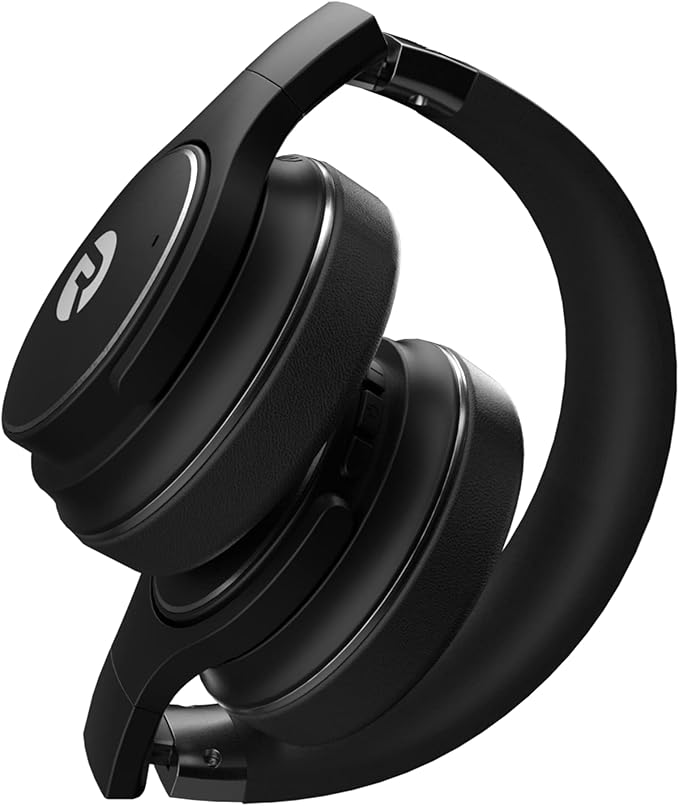 Raycon The Everyday Wireless Bluetooth Over Ear Headphones, with Active Noise Cancelling, Awareness Mode and Built in Microphone, IPX 4 Water Resistance, 40 Hours of Battery Life (Black)