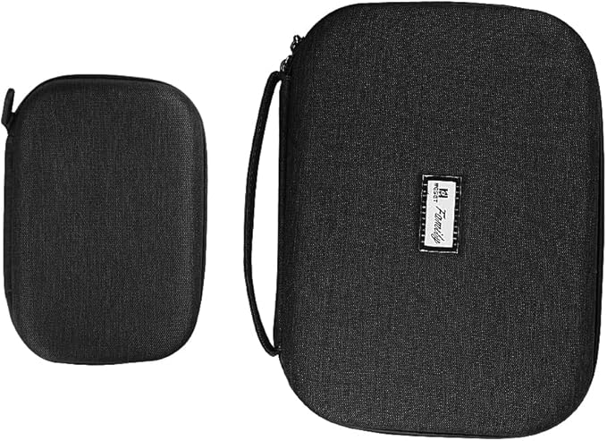 Electronics Organizer Travel Case Waterproof,Multi-Function Cable Storage Bag for Charger Phone Earphone USB Cables,Portable Wire Organizer Pouch for Travel Accessories,Black