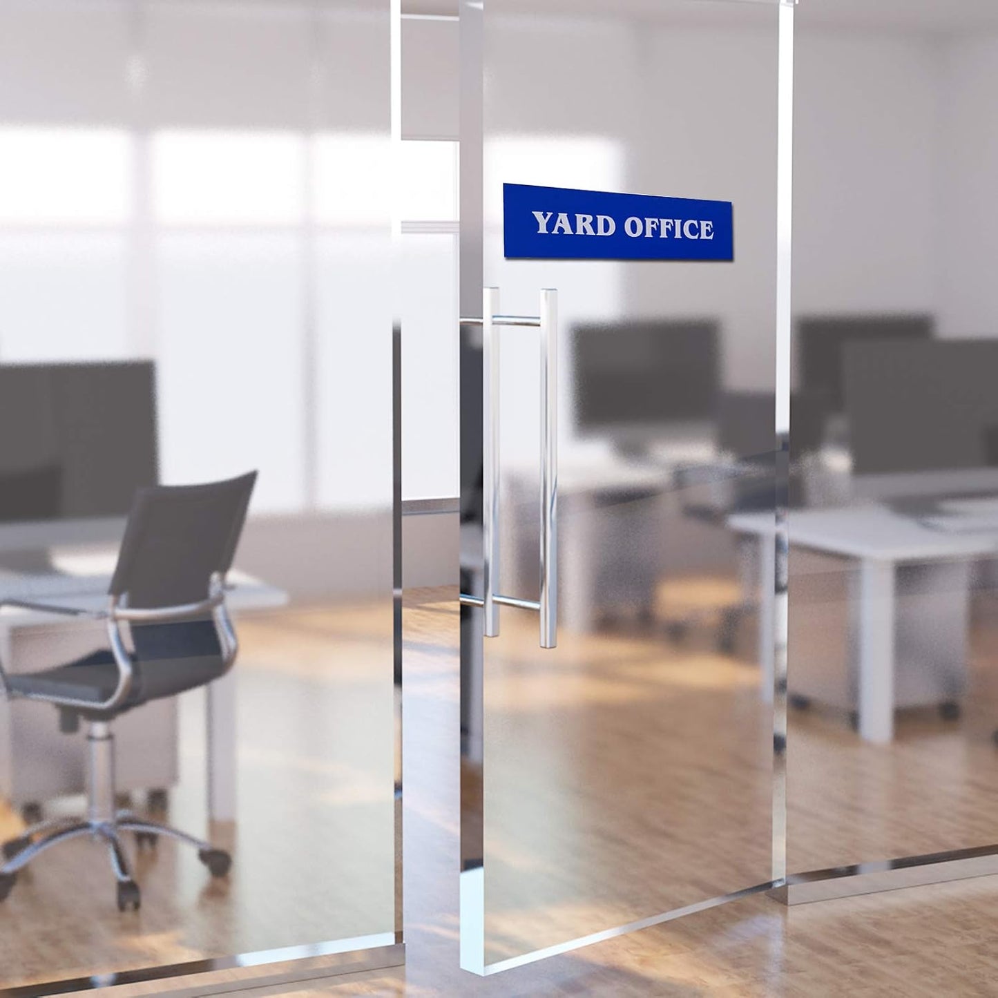 Personalized Office Name Plate 2"x10" Customize Wall Door Sign NamePlate Adhesive back