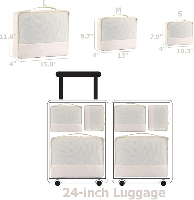 DoubleTrip Packing Cubes for Travel Accessories Luggage Organizer Bag Set Clothes Carry on Suitcase Bags