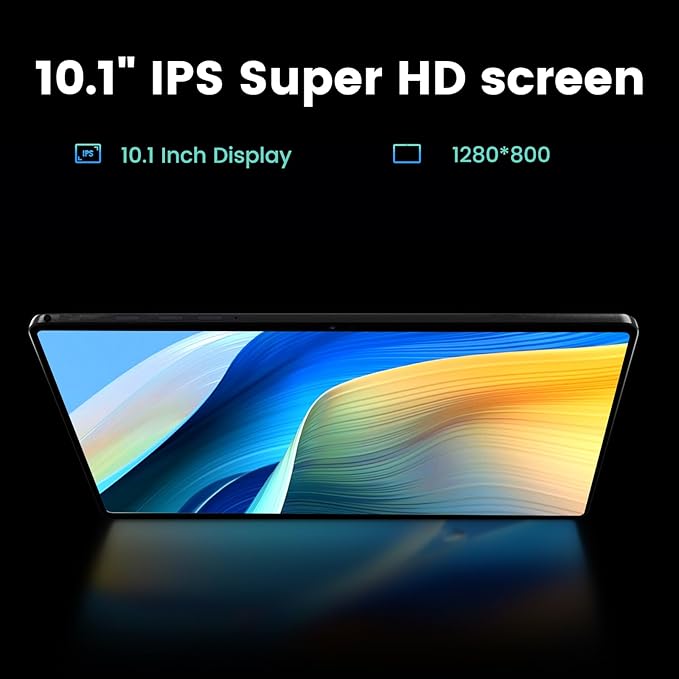 Azeyou Tablet 10.1 inch, Android 14 Tablet, 8GB 128G Computer Tablets, Octa Core Processor 6000mAh Battery, 1280x800 IPS Touch Screen, 5+8MP Dual Camera, Bluetooth,GMS, WiFi (Gray)