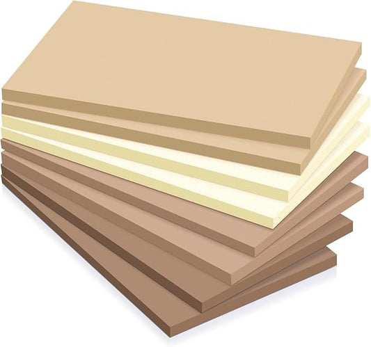 Fainne 8 Pack Sticky Notes Bulk Back to School Supplies Self Stick Note Pads Paper Memo for Office First Day of School Student Teacher Essentials (3 x 5 Inch,Dark Color)