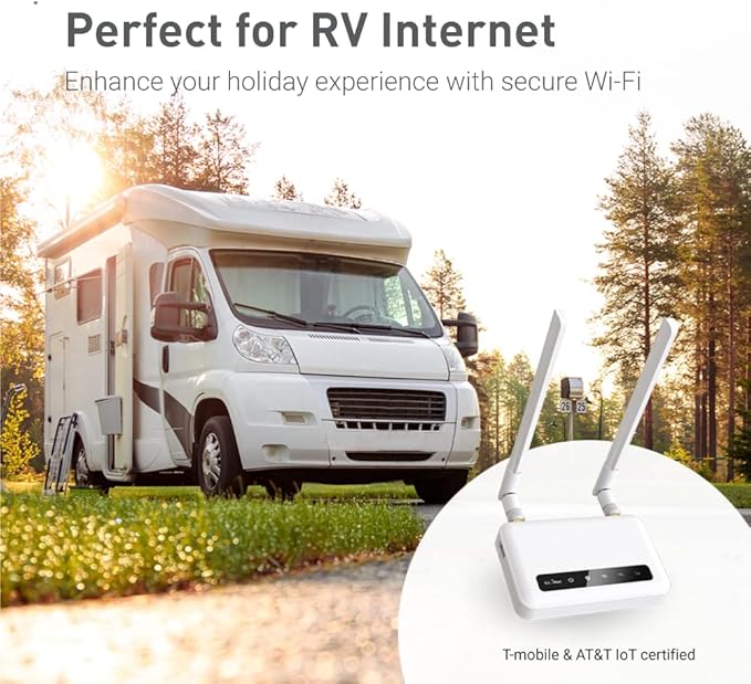 GL-X750V2 (Spitz) T-Mobile/AT&T IoT Device Certified, 4G LTE VPN Router Without BLE Module, AC750 Dual-Band Wi-Fi, RV & Offshore Internet, OpenWrt, IoT Gateway, MicroSD Cardslot, North America only