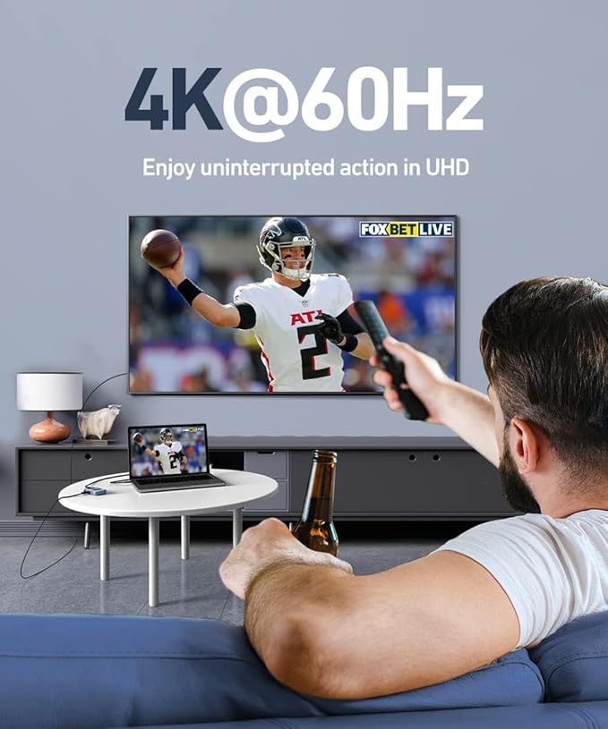 uni USB C Hub, 8-in-1 USB Type C Multiport Hub, 4K @60Hz HDMI, 1-Gbps LAN, 100W PD, 5 Gbps USB 3.0, Compatible with iPad Pro, MacBook Pro/Air, Dell XPS, Galaxy, etc, 3FT