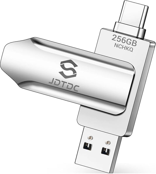 Photo-Stick-iPhone-16-Thumb-Drive 256GB Flash-Drive-iPhone-15-Photo-Storage iPhone Backup Stick For Photo Video Contact iPhone-Photo-Transfer-Stick iPad USB C Memory Photo-Stick-Android iPad-USB-Drive