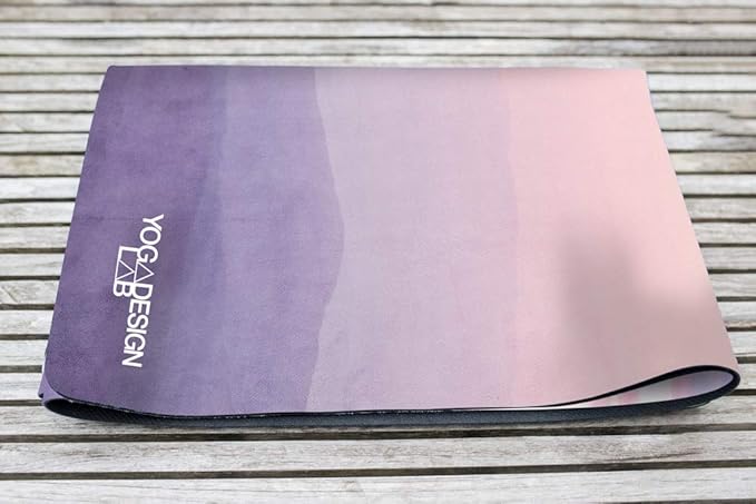 YOGA DESIGN LAB | The Combo Yoga Mat | Eco Luxury | Ideal for Hot Yoga, Power, Bikram, Ashtanga, Sweat | Studio Quality | Includes Carrying Strap!