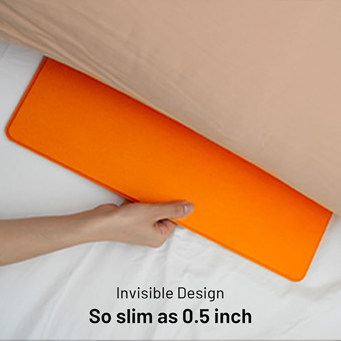 Foldable Laptop Desk Bed Computer Desk, FansDreams Pi Foldable and Portable Lap Desk, Portable Folding Lap Table, Standing Lightweight Travel Laptop Table for Study and Work (Orange, Standard)