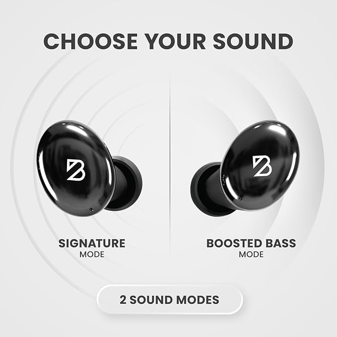 Back Bay Audio Tempo 30 Wireless Earbuds for Small Ears - Award-Winning Sound, Sweatproof Bluetooth Earbuds, Comfortable Ear Buds for Women, Black Earphones Small Ear Canals, Long Battery Headphones
