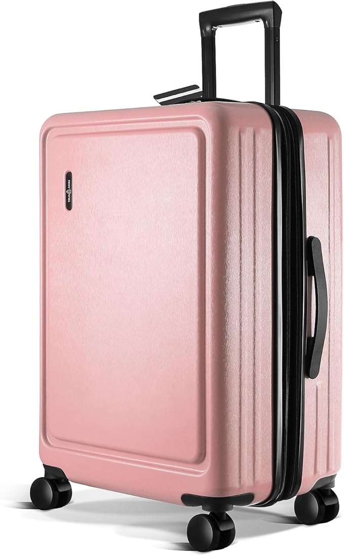 24 Inch Luggage with Spinner Wheels, Hard Shell Suitcase with TSA Locks for Luggage, Travel Large Suitcase, Expandable Hard Shell Suitcases, Pink