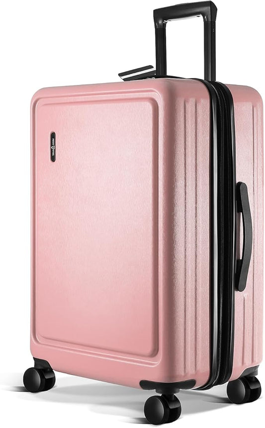 24 Inch Luggage with Spinner Wheels, Hard Shell Suitcase with TSA Locks for Luggage, Travel Large Suitcase, Expandable Hard Shell Suitcases, Pink