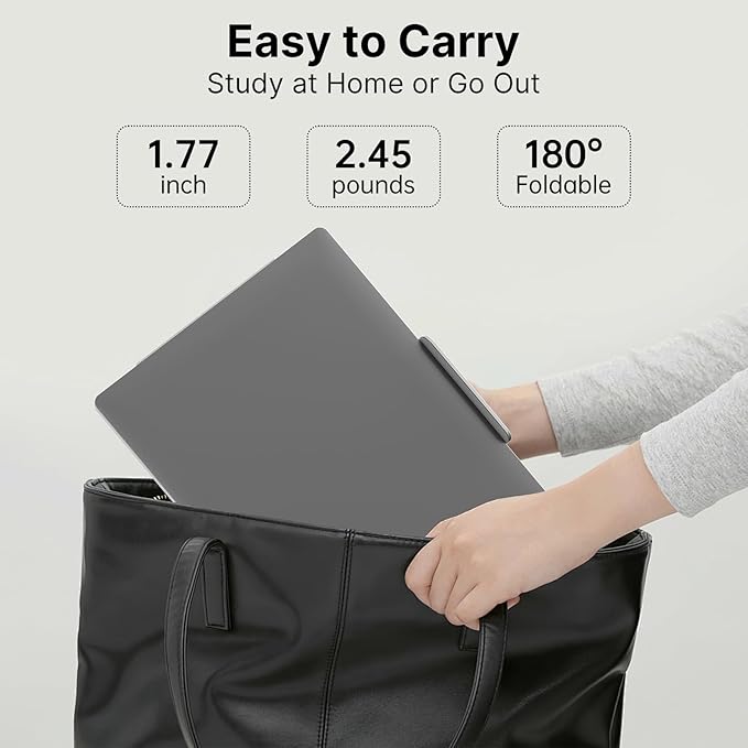 14‘ FHD 1200P IPS Portable Laptop Screen Single Right Side Expandable Monitor, Designed for 13-17’ Laptops USB-C, HDMI Interface. Compatible Devices PC, Mac, Windows, Android, Switch and PS5