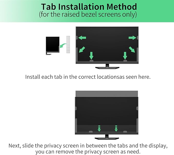 34 Inch Curved Computer Privacy Screen Filter for 21:9 Widescreen Computer Monitor Screen Protector Computer Screen Privacy Shield Anti Glare and Blue Light (2-Pack)
