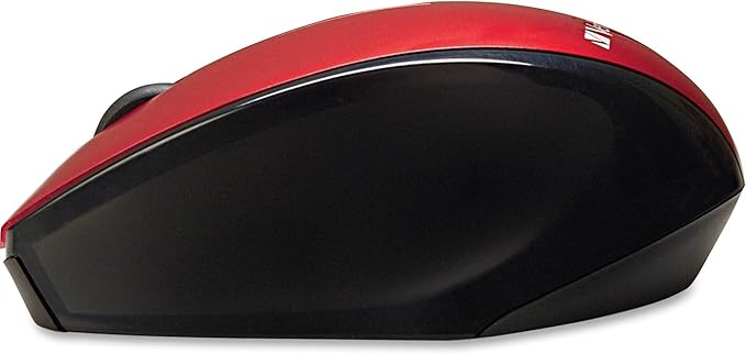 Verbatim Wireless Multi-Trac Mouse 2.4GHz with Nano Receiver - Ergonomic, Blue LED, Portable Mouse for Mac and Windows - Red