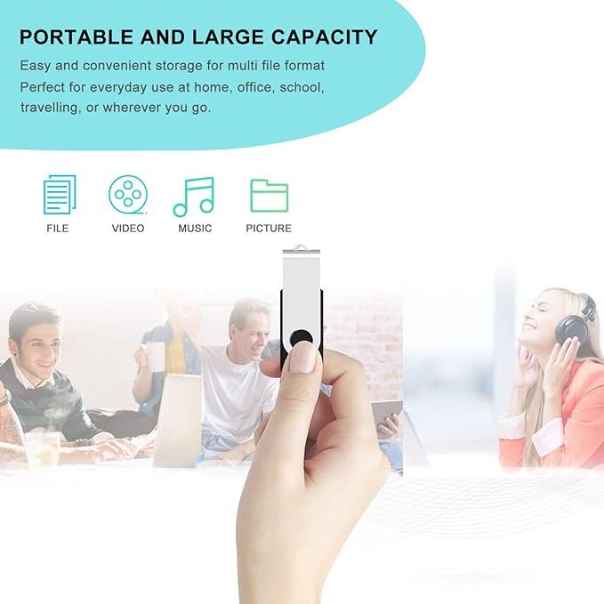 Aiibe 32GB USB 3.0 Flash Drive 10 Pack 32GB USB Flash Drives Bulk Thumb Drive USB Drive USB Stick Jump Drive 32GB 3.0, Black