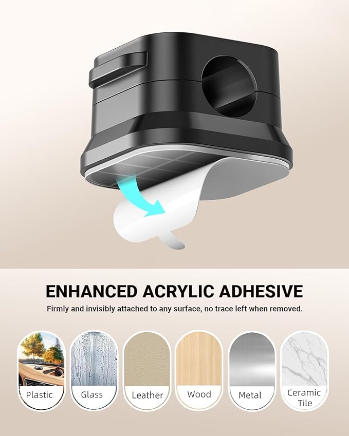 Cord Holder for Nightstand, 6 Pack Cable Organizer Clips for Home, Office, Car, Desk, Phone Charger Cord Holder with Strong Adhesive Pads, Car Charger Holding Clips, USB Cord Organizer to Decor