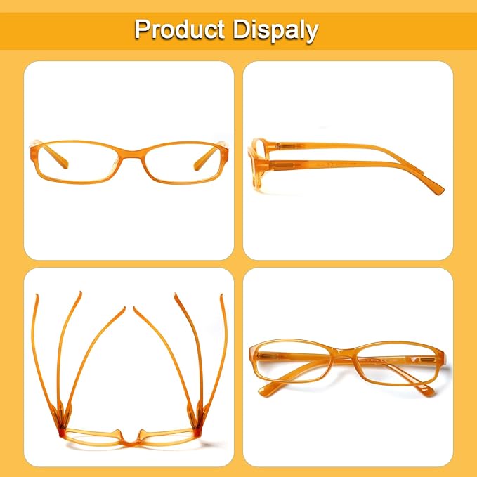 NORPERWIS 6 Pack Ladies Reading Glasses for Women Blue Light Blocking Spring Hinge Fashion Eyeglasses Readers for Women (Mix Color-1, 1.00)