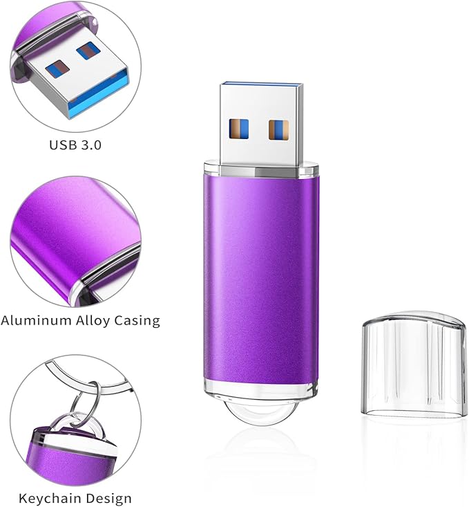 K&ZZ 32 GB Flash Drive 5 Pack USB Flash Drives 3.0 USB Drive 32GB 3.0 Thumb Drive with LED Indicator 32G Memory Stick Pen Drives USB Storage Multipack