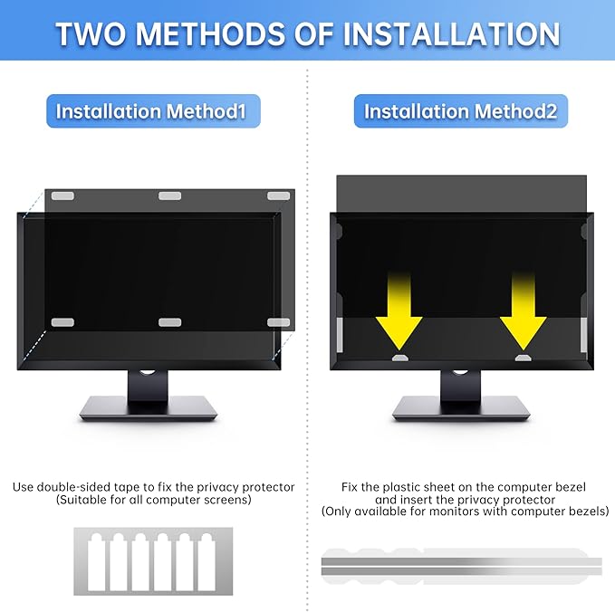 Privacy Screen Filter for 27 inch Widescreen Monitors-Privacy Screen for Computer Monitor-Computer Privacy Screen(16:9 23.5”x13.23”)
