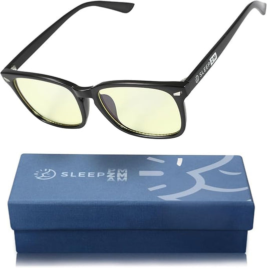 Blue Light Blocking Glasses for Women + Men - Better Sleep + Anti Eye Strain Protection - Computer Screens & Gaming