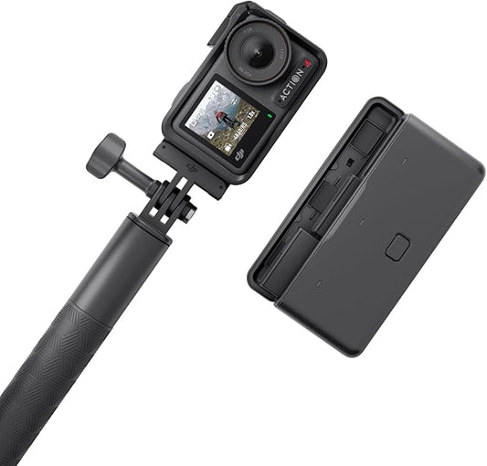 DJI Osmo Action 4 Adventure Combo, 4K/120fps Waterproof Action Camera with a 1/1.3-Inch Sensor, 10-bit & D-Log M Color Performance, Up to 7.5 h with 3 Batteries, Outdoor Camera for Travel, Biking