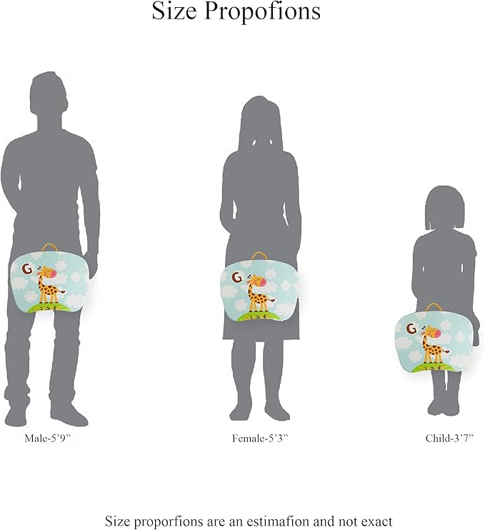 Pets Lap Desk - Lapdesk Fits up to 11.6 Inch laptops - Drawing Table and Craft Desk (1-Giraffe)