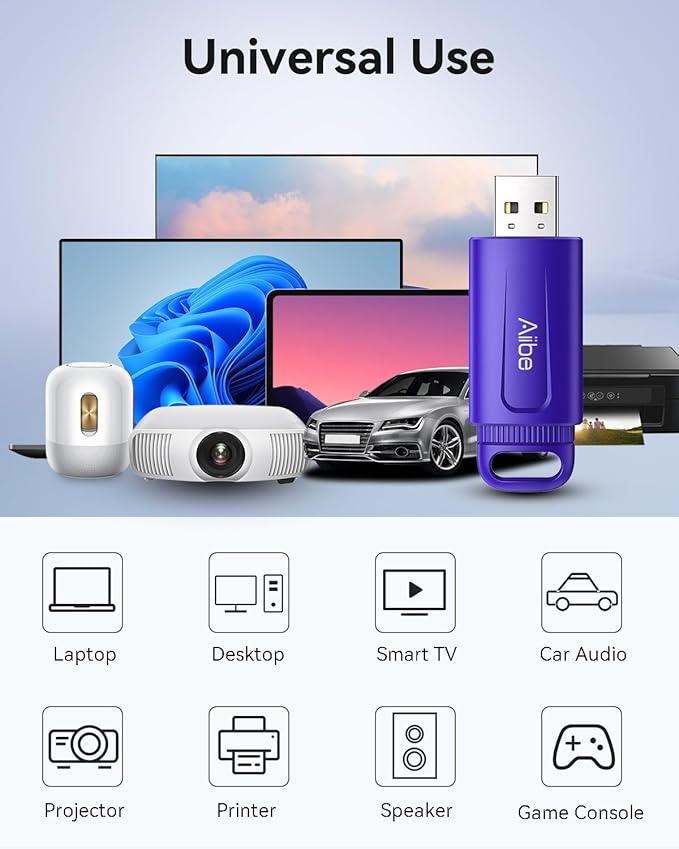 Aiibe 32GB Flash Drive Thumb Drives 5 Pack USB Drive 32GB USB 2.0 Memory Stick USB Stick 32GB USB Flash Drive Bulk Jump Drives Multipack for Laptop (32 GB, Colorful)