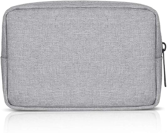 Universal Electronics/Accessories Soft Carrying Case Bag, Durable & Light-weight,Suitable for Out-going, Business, Travel and Cosmetics Kit (Small-Gray)