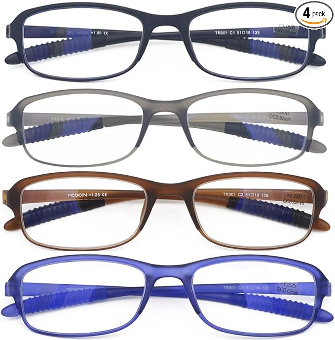 Anti Reflective Coating Reading Glasses(Flexible and Lightweight) Plastic Readers 1.25