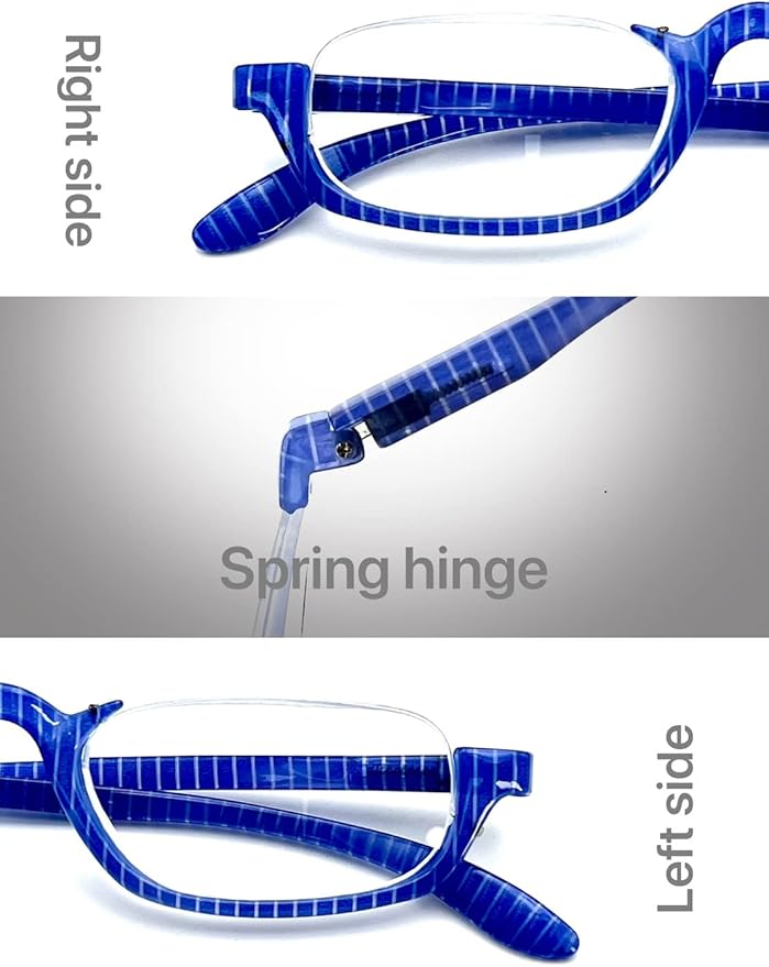 EZ Women Reading Glasses Men Blue Light Block Anti Eyestrain Slim Computer Reader Tube Small Glass Thin Compact