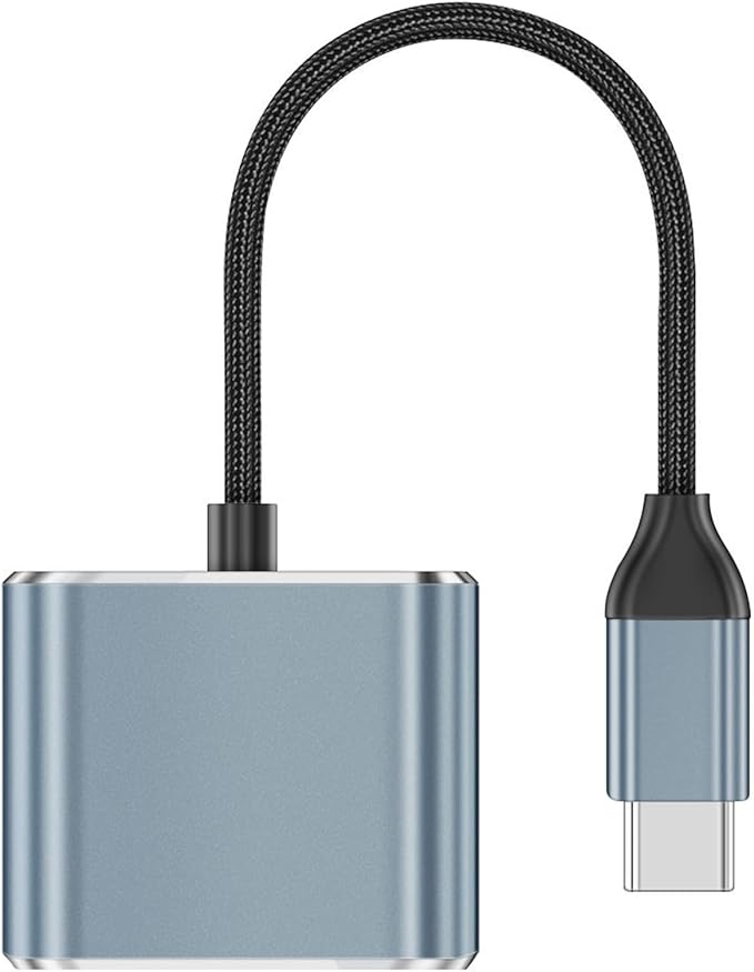 Ubrokeifixit USB-C Hub Host to AR Glasses Converter Charging Adapter,Charging Plug and Play for Mobile Phone,Steam Deck,Switch 1st,ROG Ally,Laptop