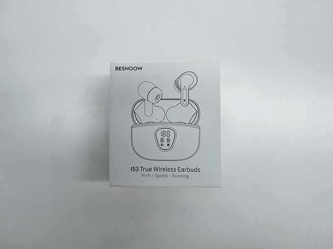 Wireless Earbuds, Bluetooth 5.4 Headphones HiFi Stereo, Bluetooth Earbuds with ENC Noise Cancelling Mic, IP7 Waterproof in Ear Earphones, 48H, LED Display Ear buds for Pad Phones Workout Sports, Black