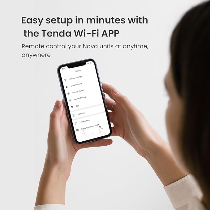 Tenda Nova Mesh WiFi System MW5G - Covers up to 3500 sq.ft - AC1200 Whole Home WiFi Mesh System - Gigabit Mesh Router for 80 Devices - Dual-Band Mesh Network to Replace Router and Extender - 3-Pack