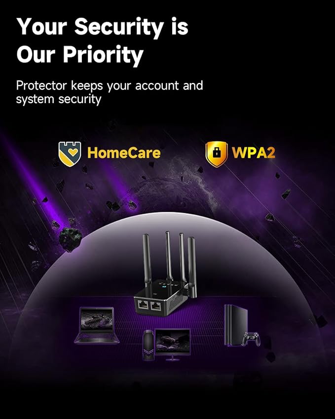 2026 WiFi Extender Signal Booster, Internet WiFi Booster Cover up to 14770 sq.ft for Home, New Gen 6X Faster Wireless WiFi Repeater w/Ethernet Port, Easy Setup WiFi Range Extender Works with Router