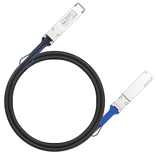ipolex 100G QSFP28 DAC Cable - 100GBASE-CR4 Passive Copper Twinax QSFP28 Cable, 1M (3.3ft) | Compatible with Cisco QSFP-100G-CU1M, Ubiquiti, Arista, Supermicro and More