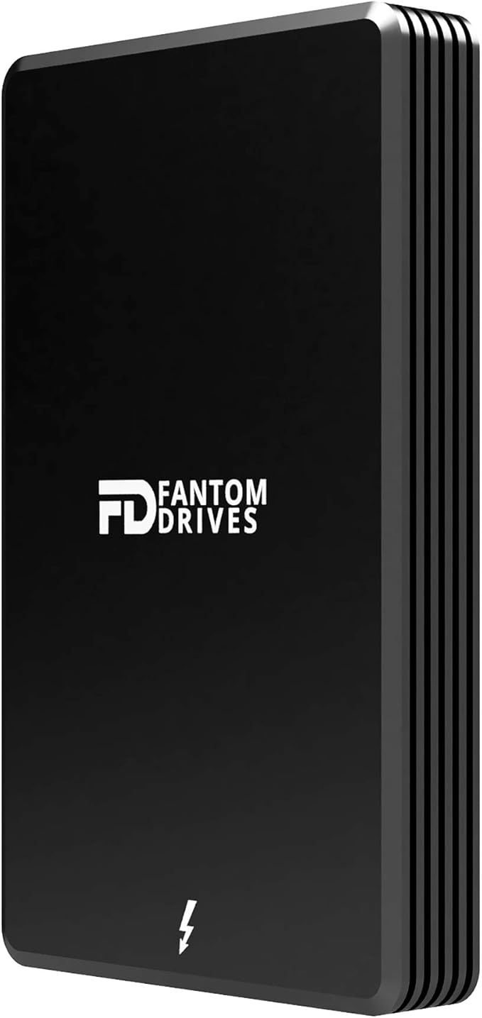 Fantom Drives Extreme 1TB External SSD - 2800MB/s, Thunderbolt 3, USB Type-C, Aluminum, 3D NAND TLC, TB3X-2300N1TB