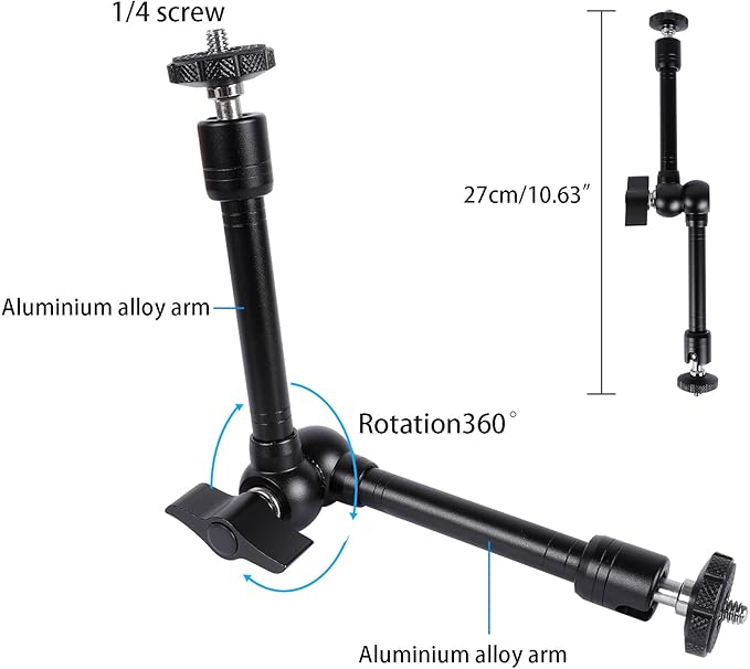 All-Aluminium tablet Holder Bike Handlebar Mount Clamp for Stationary Bicycle Spin Bike Stroller, Tablet Holder for Microphone Stand and Mic Music Stand, Compatible with iPad, iPhone, 4.7-15" Devices