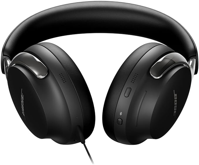 Bose New QuietComfort Ultra Bluetooth Headphones (2nd Gen), Wireless Headphones with Spatial Audio, Over Ear Noise Cancelling with Mic, Up to 30 Hours of Play time, Black