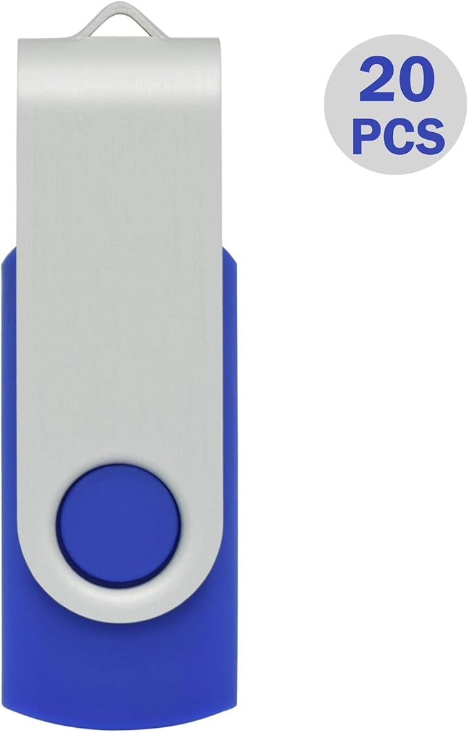 20 Pack 16GB USB Flash Drives Bulk 16GB Flash Drive 20 Pack USB2.0-Blue