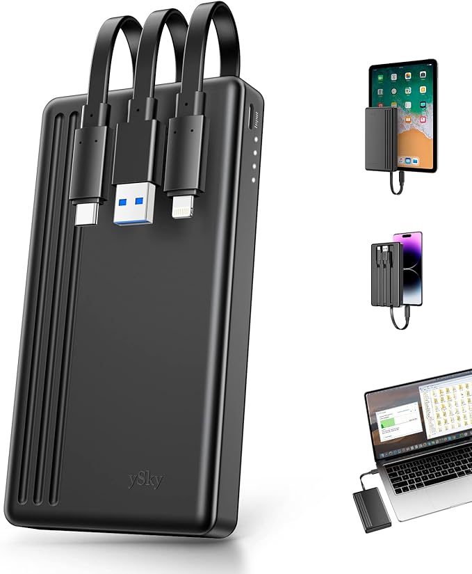 ySky MFi Certified 1TB Portable External Hard Drive for iPhone iPad MacBook Windows Computer USB C Android Phones to Backup,1TB Photo Stick for iPhone