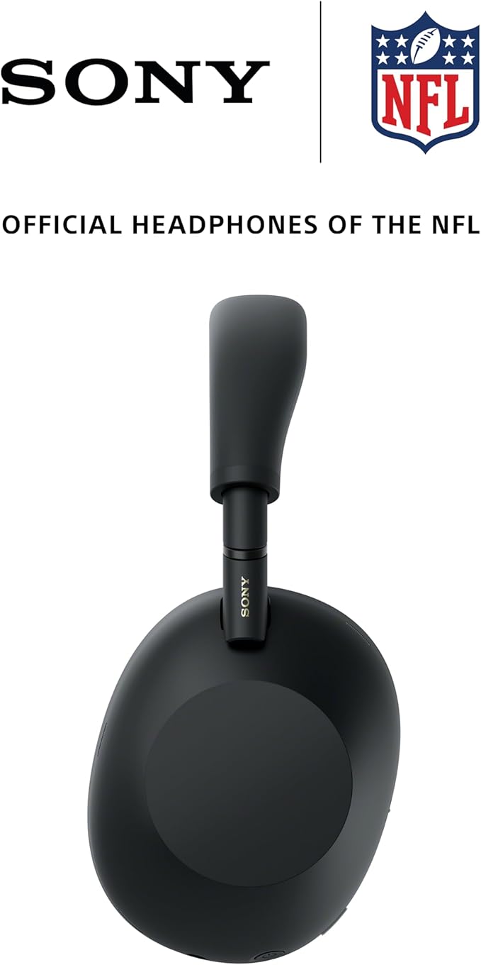 Sony WH-1000XM6 The Best Noise Canceling Wireless Headphones, HD NC Processor QN3, 12 Microphones, Adaptive NC Optimizer, Mastered by Engineers, Studio-Quality, 30-Hour Battery, Black