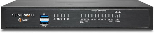 SonicWall TZ570P TradeUp (03-SSC-3025) | 3YR Advanced Protection Security Suite and 1 YR Cloud Secure Edge - Secure Internet Access (Basic-20 Users) and Secure Private Access (Advanced-6 Users)