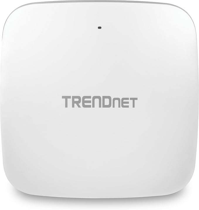 TRENDnet AX5400 Dual Band WiFi 6 PoE+ Access Point, TEW-925DAP, 1 x 2.5GBASE-T PoE+ LAN Port, OFDMA and MU-MIMO Technology, 4804Mbps (5Ghz), 573Mbps (2.4Ghz), WPA3 Ecryption, White