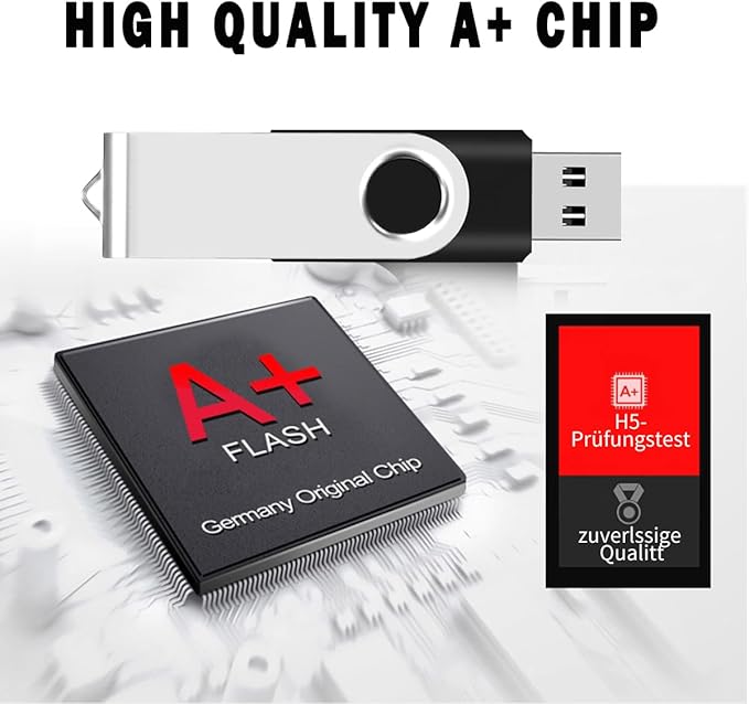 16GB Bulk Flash Drives 200 Pack EASTBULL USB 2.0 Flash Drives Bulk Thumb Drives Bulk USB Drives Pack (Black)