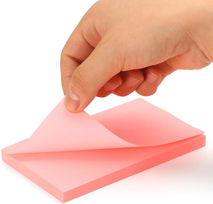 1920 Sheets 3 in x 5 in Large Sticky Notes, 76 x 127 mm 6 Pads Assorted Self-Stick Pads for Notebook,Office,School and Home,80 Sheets/Pad (24 Pads Brillant)