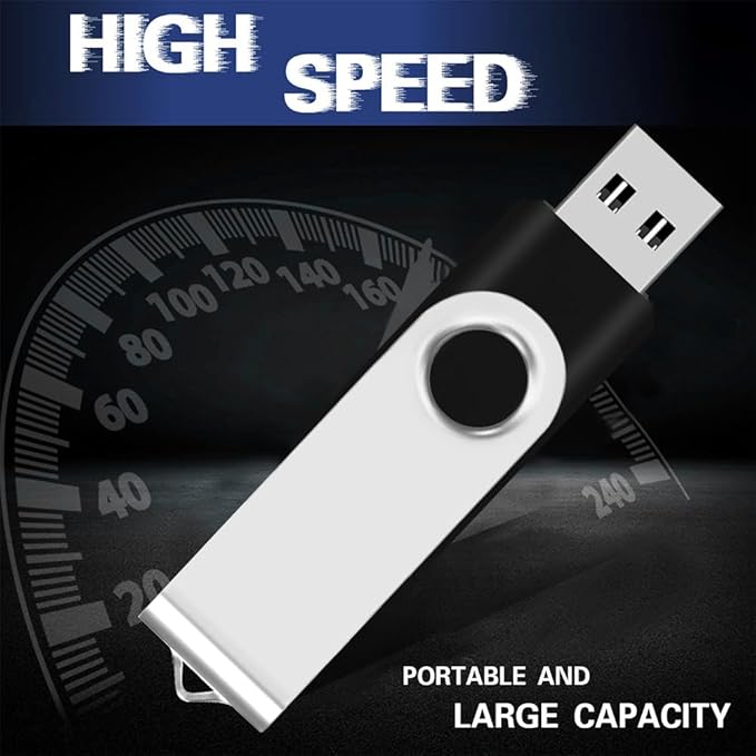 1GB Bulk Flash Drive 100 Pack EASTBULL USB 2.0 Flash Drives Bulk Thumb-Drives Bulk USB Drives Pack for Data Storage (Black)